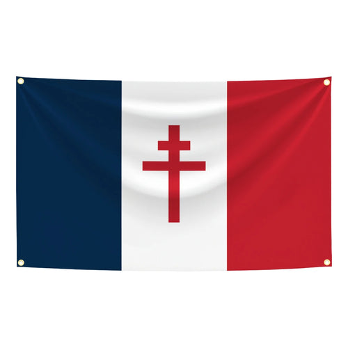 Drapeau français Croix de Lorraine, France libre Maison 732