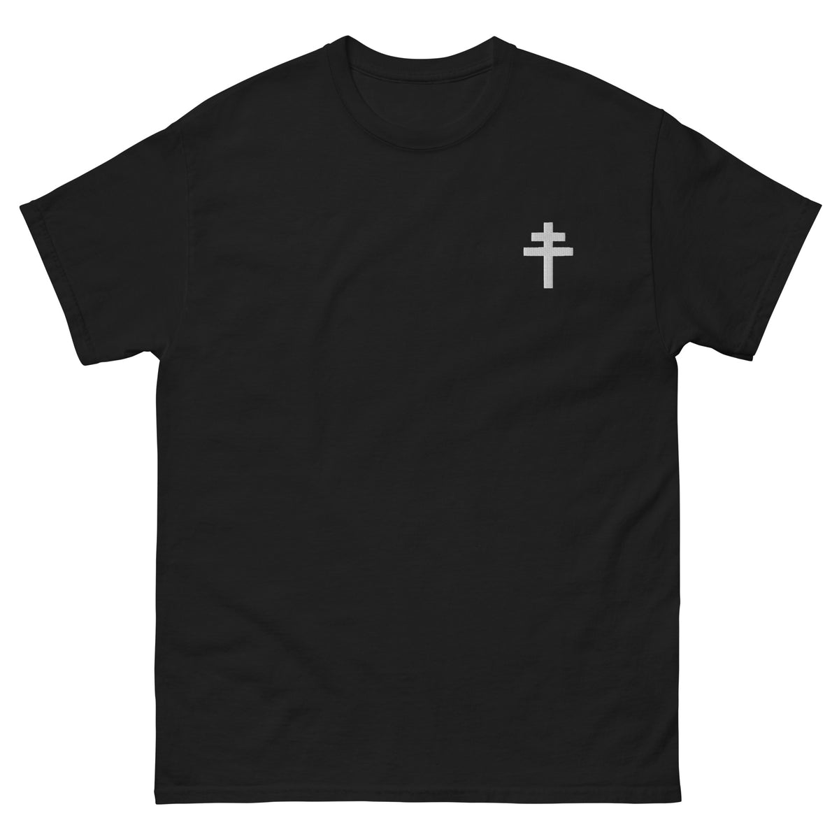 T-shirt français Croix de Lorraine brodé Maison 732