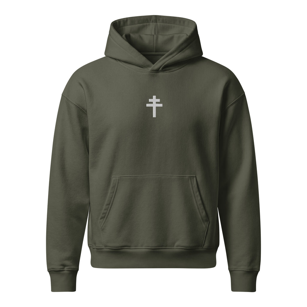 Sweat français Croix de Lorraine brodé, pull Maison 732