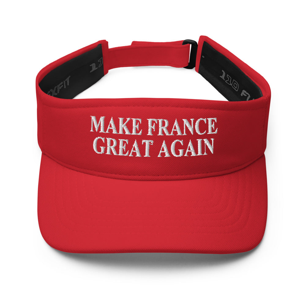 Visière rouge, face
