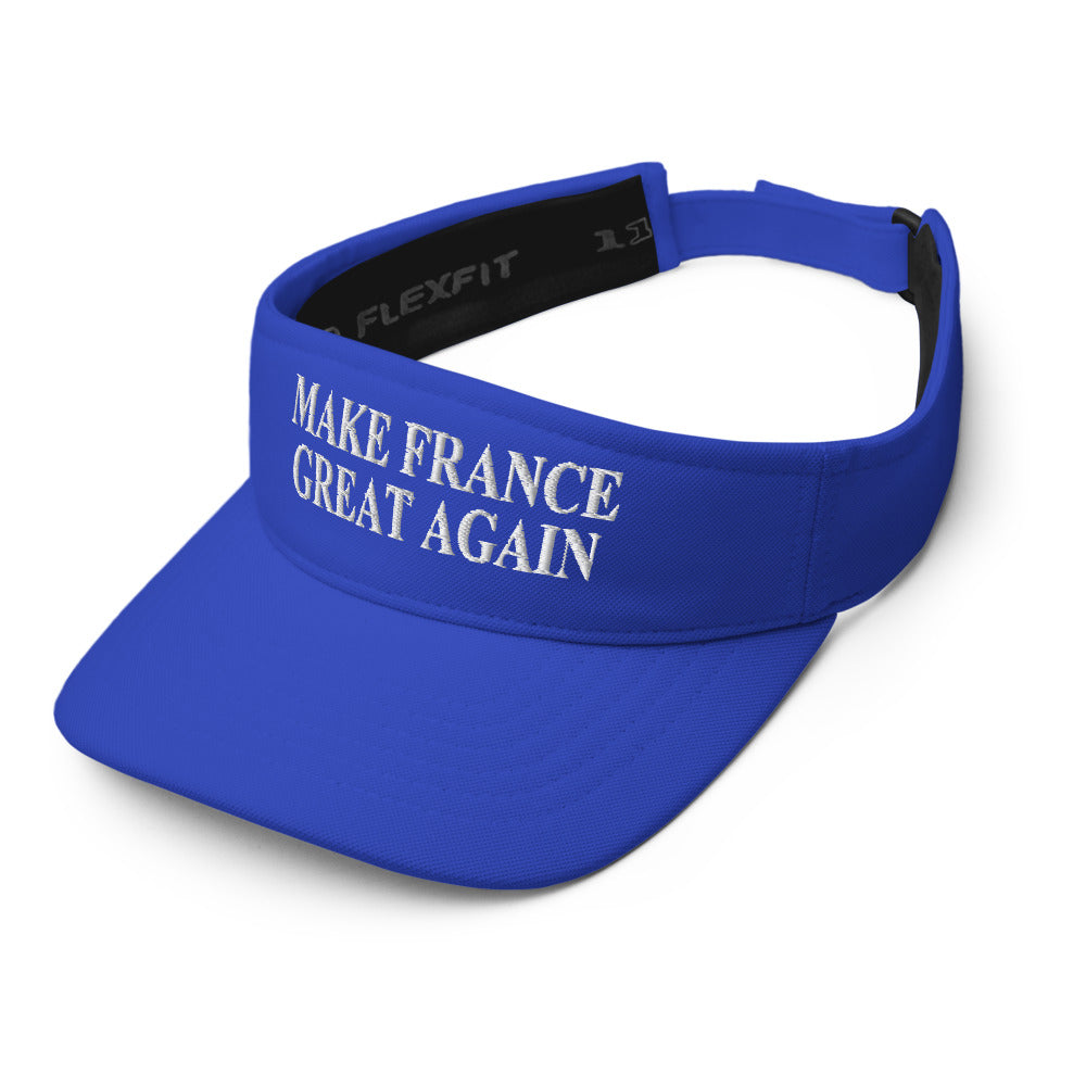 Visière bleu royal, côté